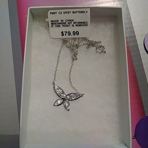 Butterfly pendant necklace